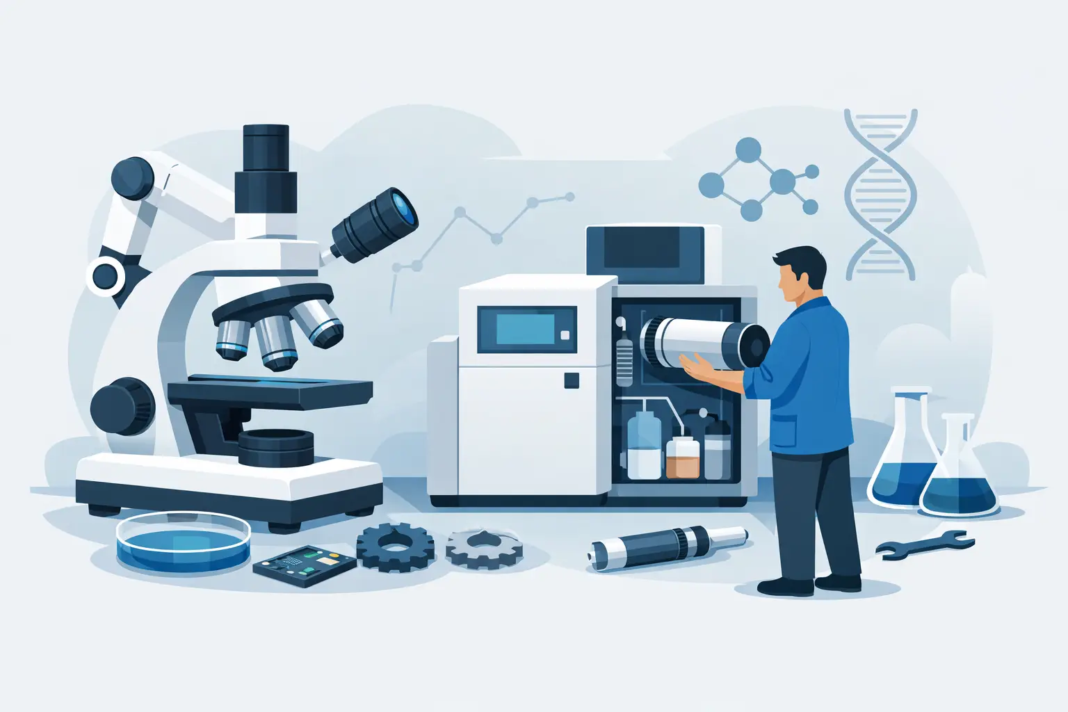 Scientific Instrument Parts Replacement